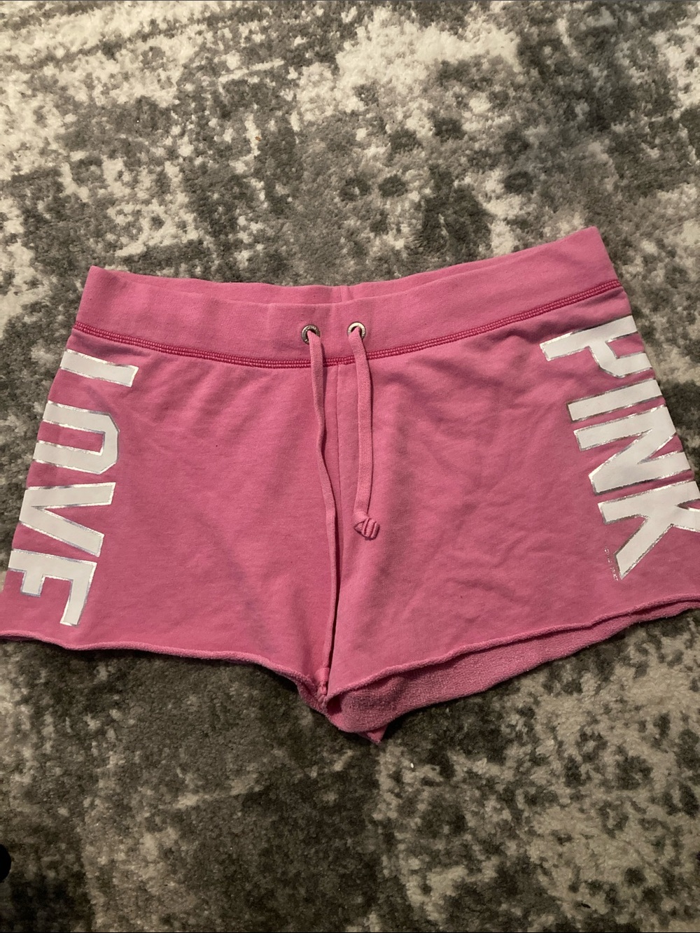 PINK Victoria's Secret Pink Logo Athletic Drawstring Lounge Shorts